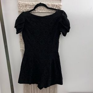 Zara Black Lace Romper